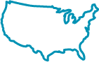 Outline map of the United States