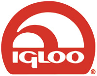 Igloo logo in red and white.