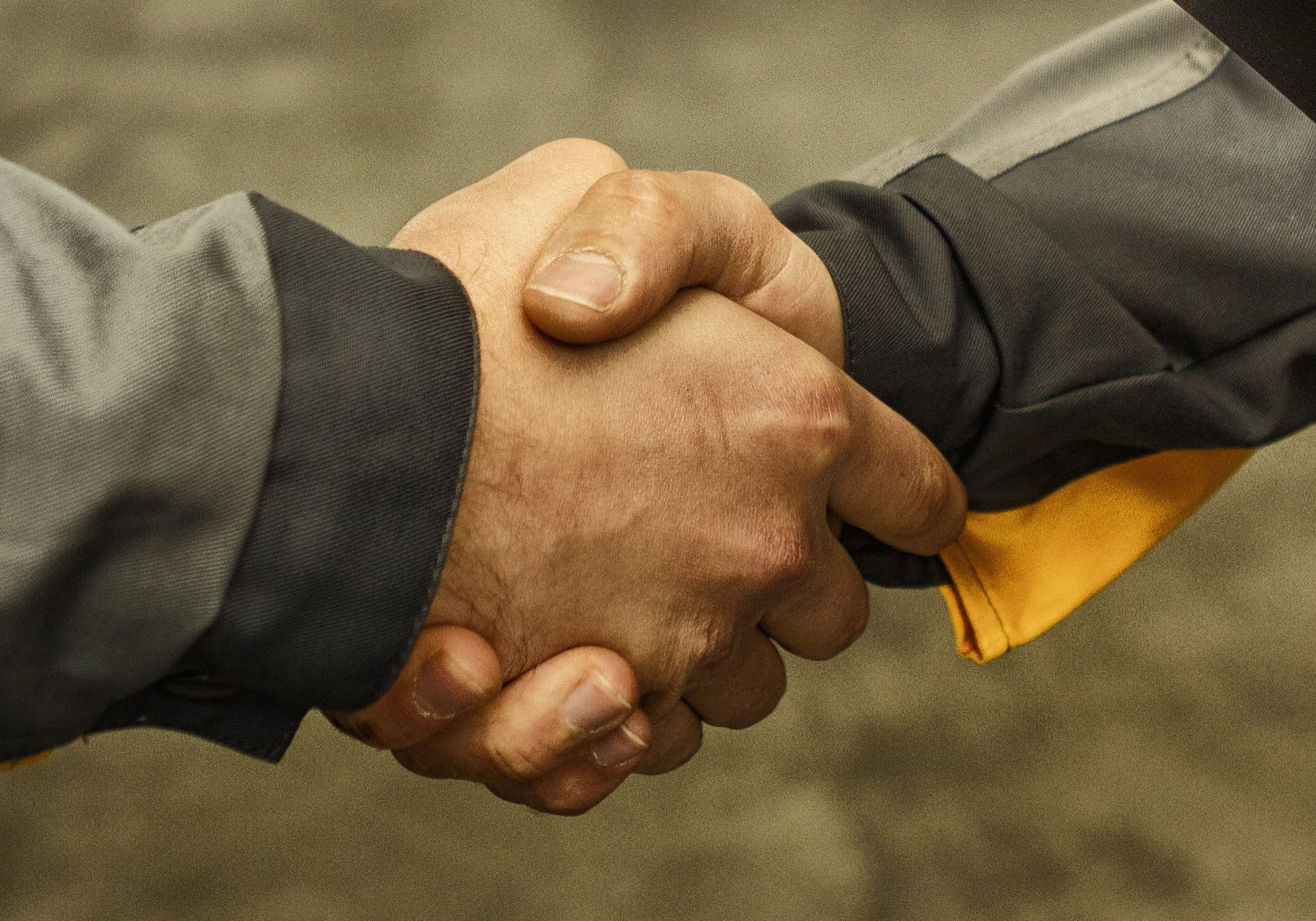 Business handshake sealing a partnership deal