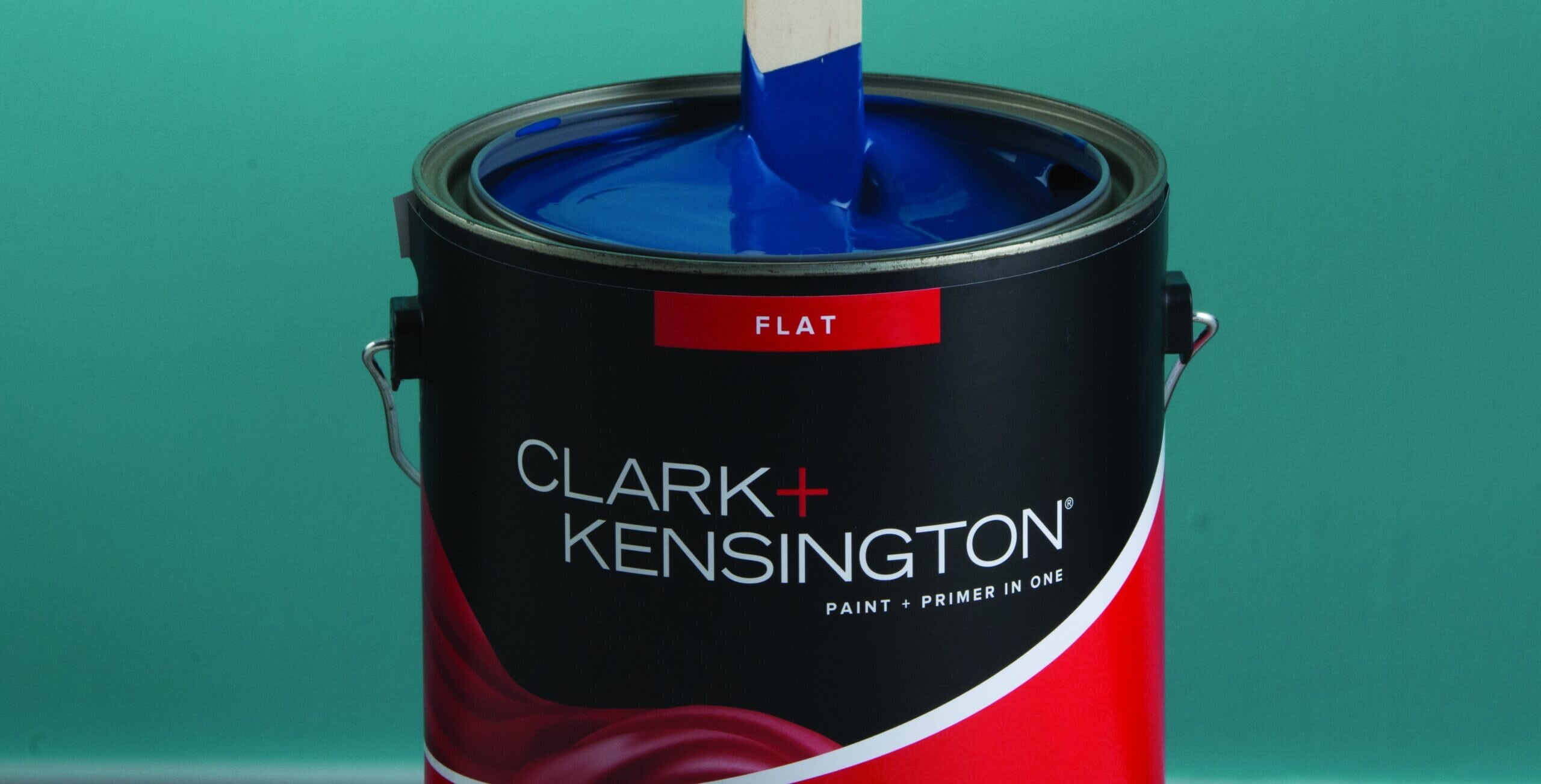 Blue paint in Clark+Kensington can