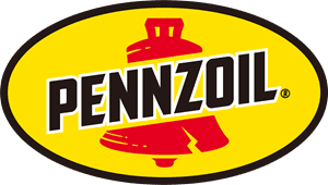 Pennzoil logo on a vibrant background, representing automotive and motor oil products.